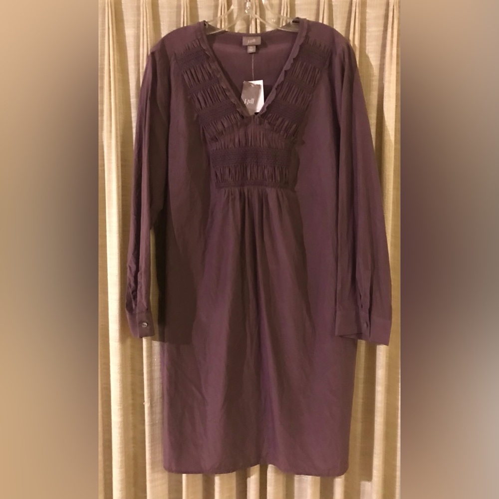 New J Jill Washable Silk & Cotton Dress w Tags